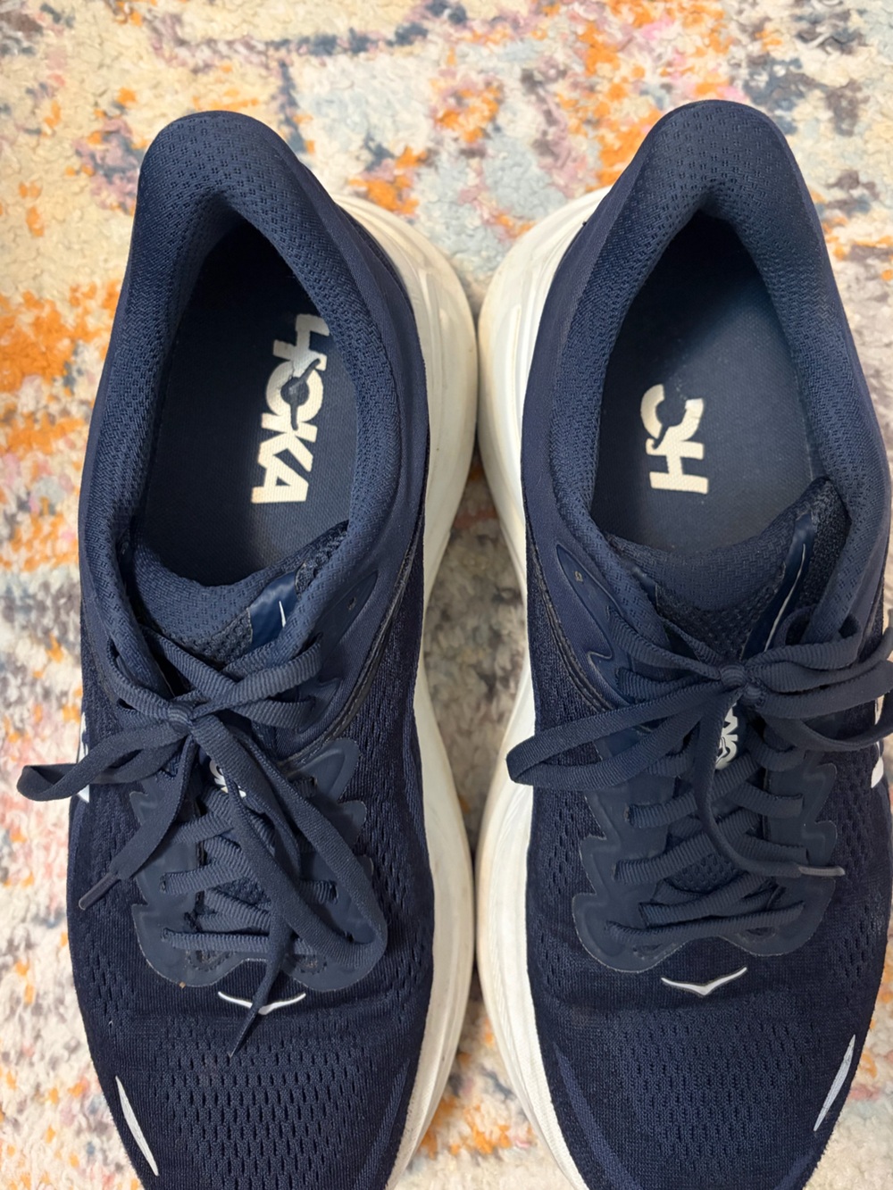 Hoka Men's Navy Bondi 9 Running Shoes - Picture 2 of 7